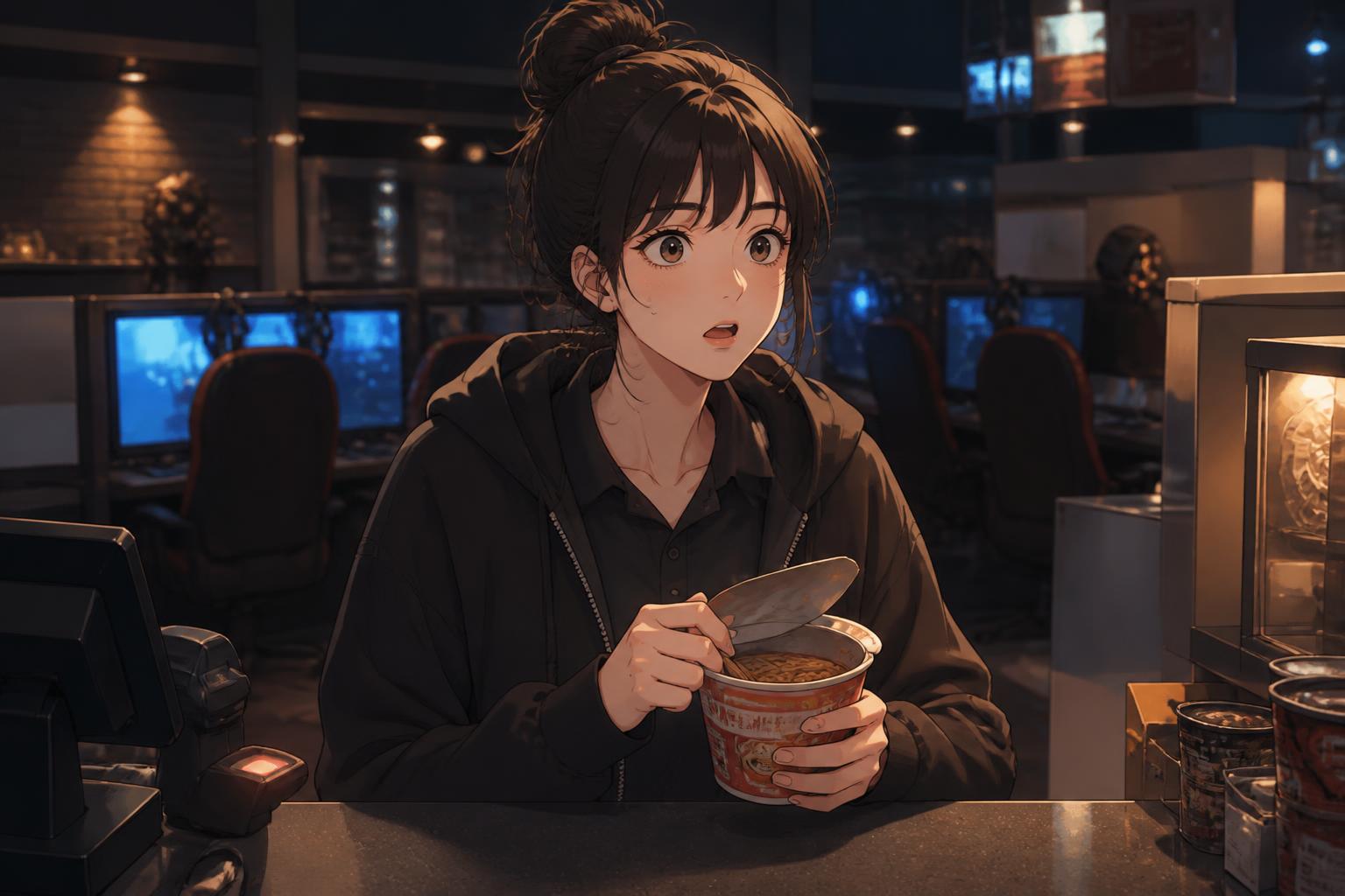 PC방 새벽 알바의 귓속말
